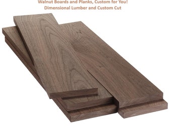 Kiln Dried Black Walnut Boards: S4S Lumber for Woodworking