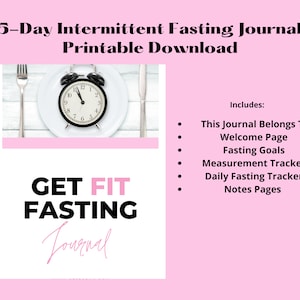 Get Fit Intermittent Fasting Journal