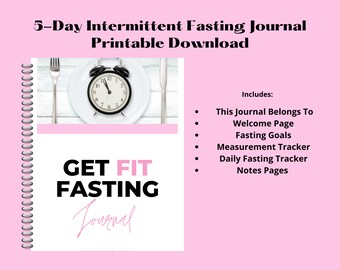 Get Fit Intermittent Fasting Journal