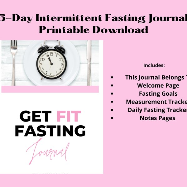 Get Fit Intermittent Fasting Journal