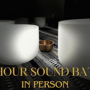 1 hora de baño de sonido EN PERSONA, cuencos tibetanos, tambor chamánico, diapasones, cuencos tibetanos