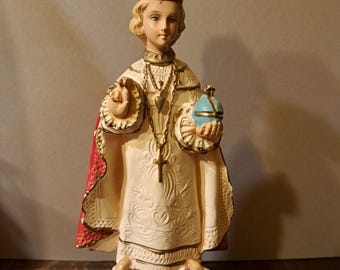 Lot De 8 Santons De Crèche Anciens – Fait Main, Style Devineau, Hauteurs Variées