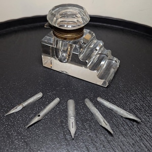Antique Art Deco Inkwell