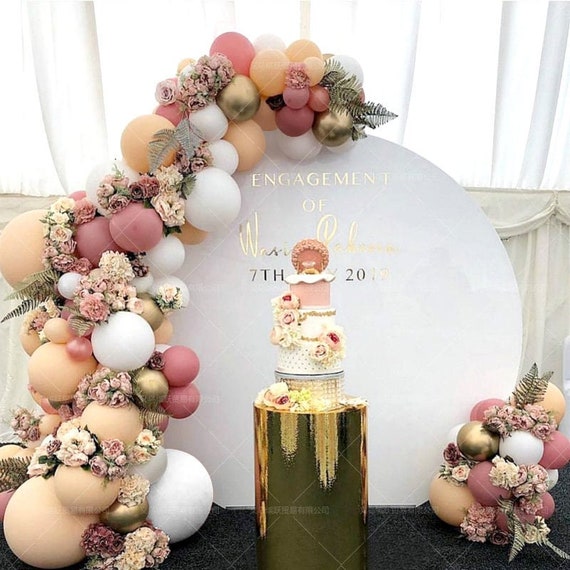 Set 60 Palloncini Beige Oro Champagne Metallizzato E Coriandoli | Palloncini Per Matrimonio Boho, Baby Shower, Compleanno