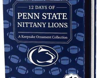 Penn State Nittany Lions 12-Day Ornament Advent Calendar Football PSU Gift