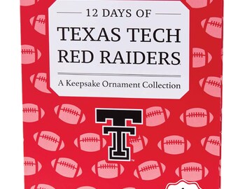 Texas Tech Red Raider 12-Day Holiday Ornament Advent Calendar Football Gift