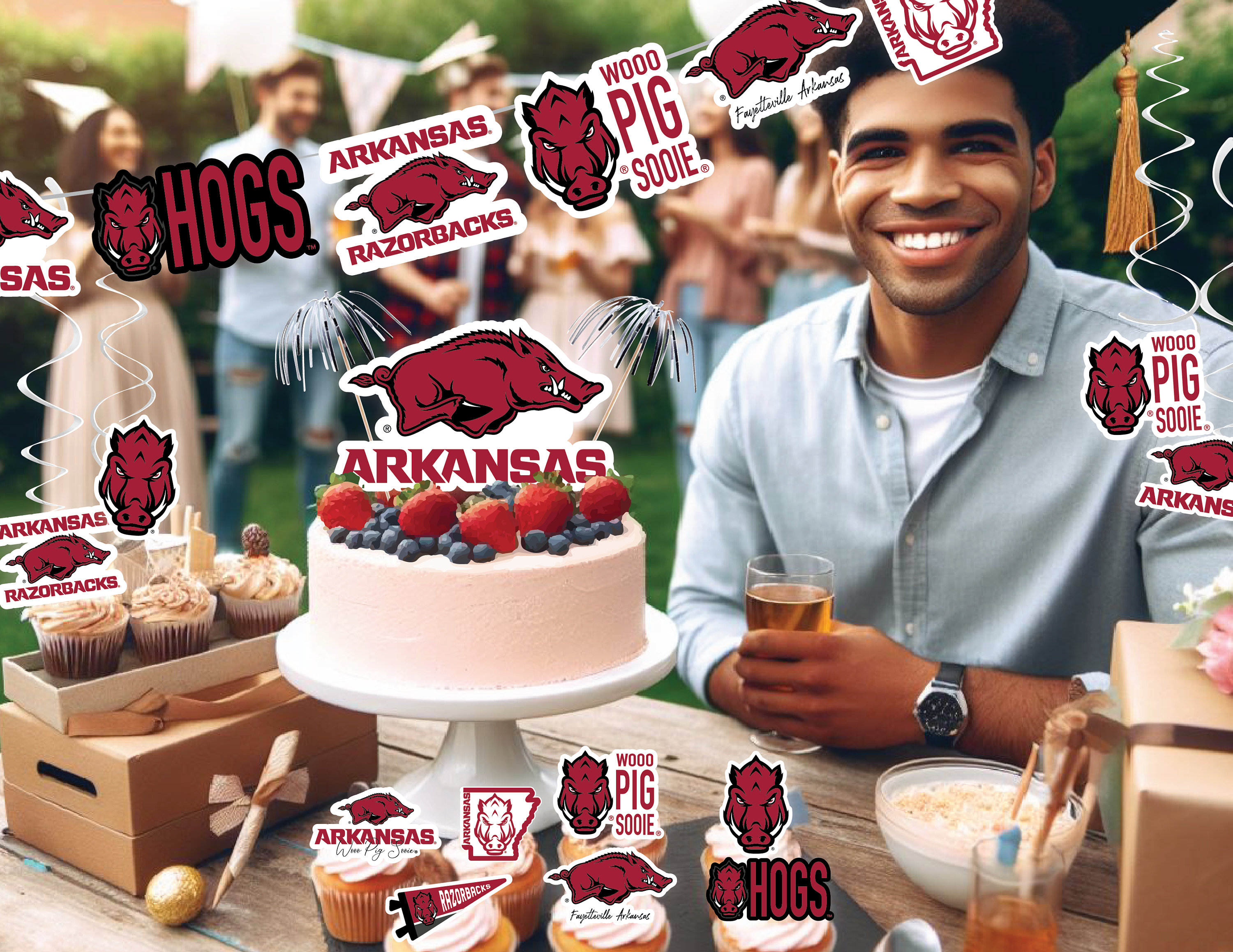 Arkansas Razorbacks Party Supplies, Birthday Party, Graduation ...