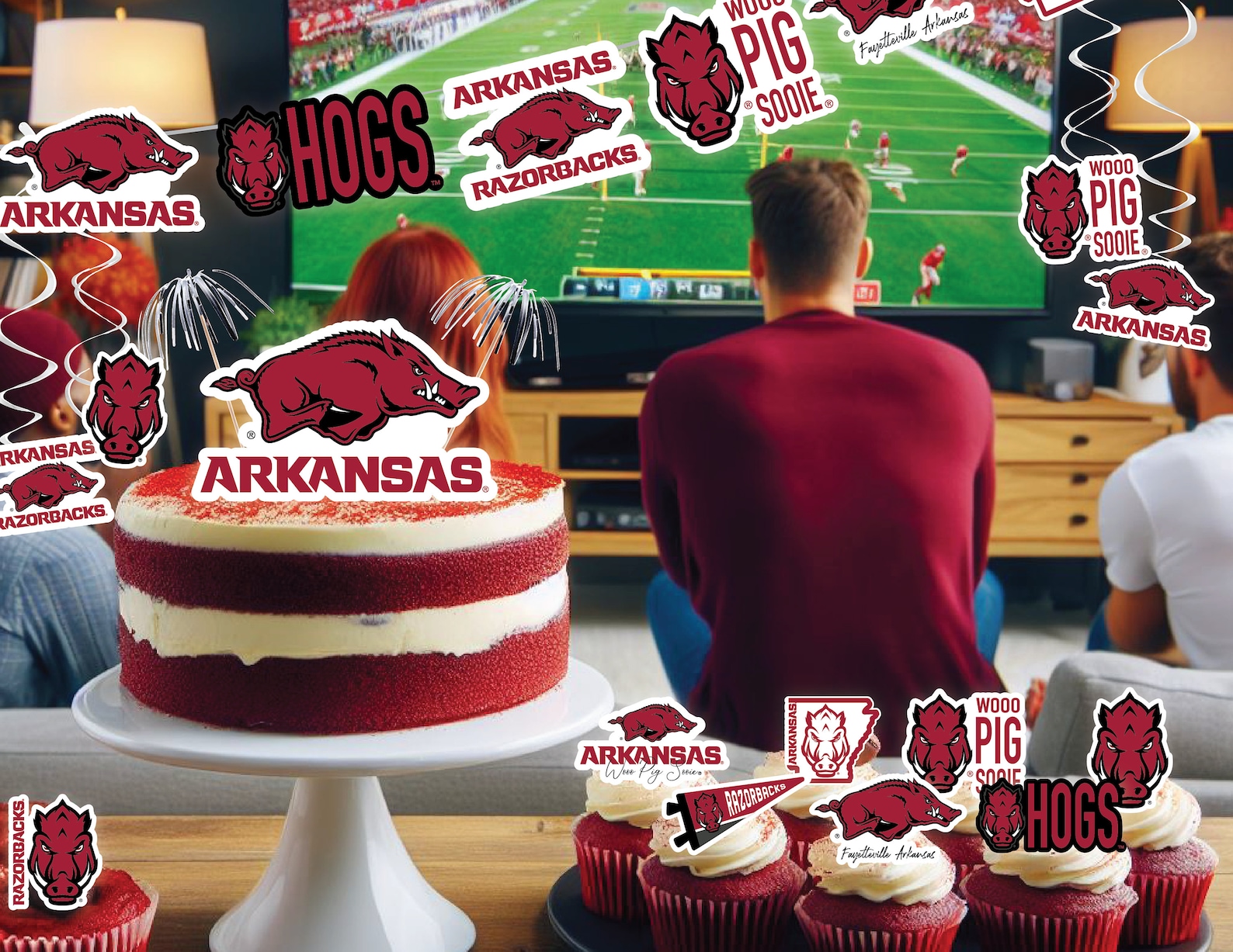 Arkansas Razorbacks Party Supplies, Birthday Party, Graduation ...