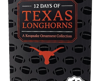 Texas Longhorns 12-Day Christmas Ornament Advent Calendar UT Football Gift