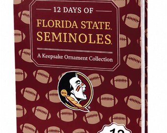 Florida State Seminoles 12-Day Christmas Ornament Advent Calendar FSU Gift
