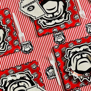 Georgia Bulldogs Party Supplies Birthday Party, UGA Graduation Decorations, Game Day Football Tableware (49 Pieces, Serves 16)