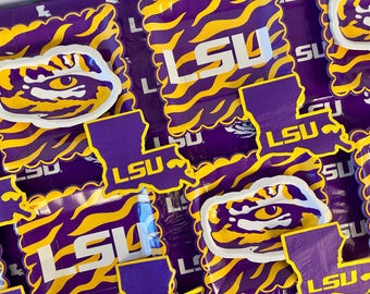 LSU Tigers Party Supplies, Birthday, Graduation Decorations, Football Game LSU Tableware (37 Pieces, Serves 12)