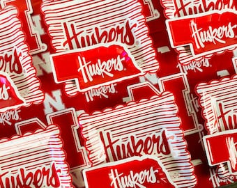 Nebraska Huskers Party Supplies, Birthday, Graduation Decorations, Football Game Nebraska Cornhuskers Tableware (37 Pieces, Serves 12)