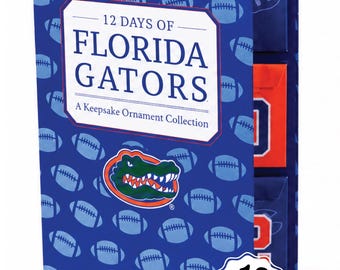 Florida Gators 12-Day Christmas Ornament Advent Calendar Football UF Gift