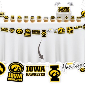 Iowa Hawkeyes Party Supplies, Birthday Party, Graduation Decorations ...