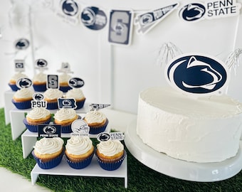 Penn State Party Supplies, Birthday Party, Graduation Decorations, Game Day and Penn State Nittany Lions Football Party Decorations (45 Pcs)