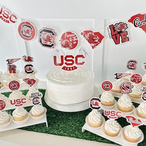South Carolina Gamecocks Party Supplies, Birthday, Graduation Decorations, Football Game Tailgate USC Party Decorations (45 Pcs)
