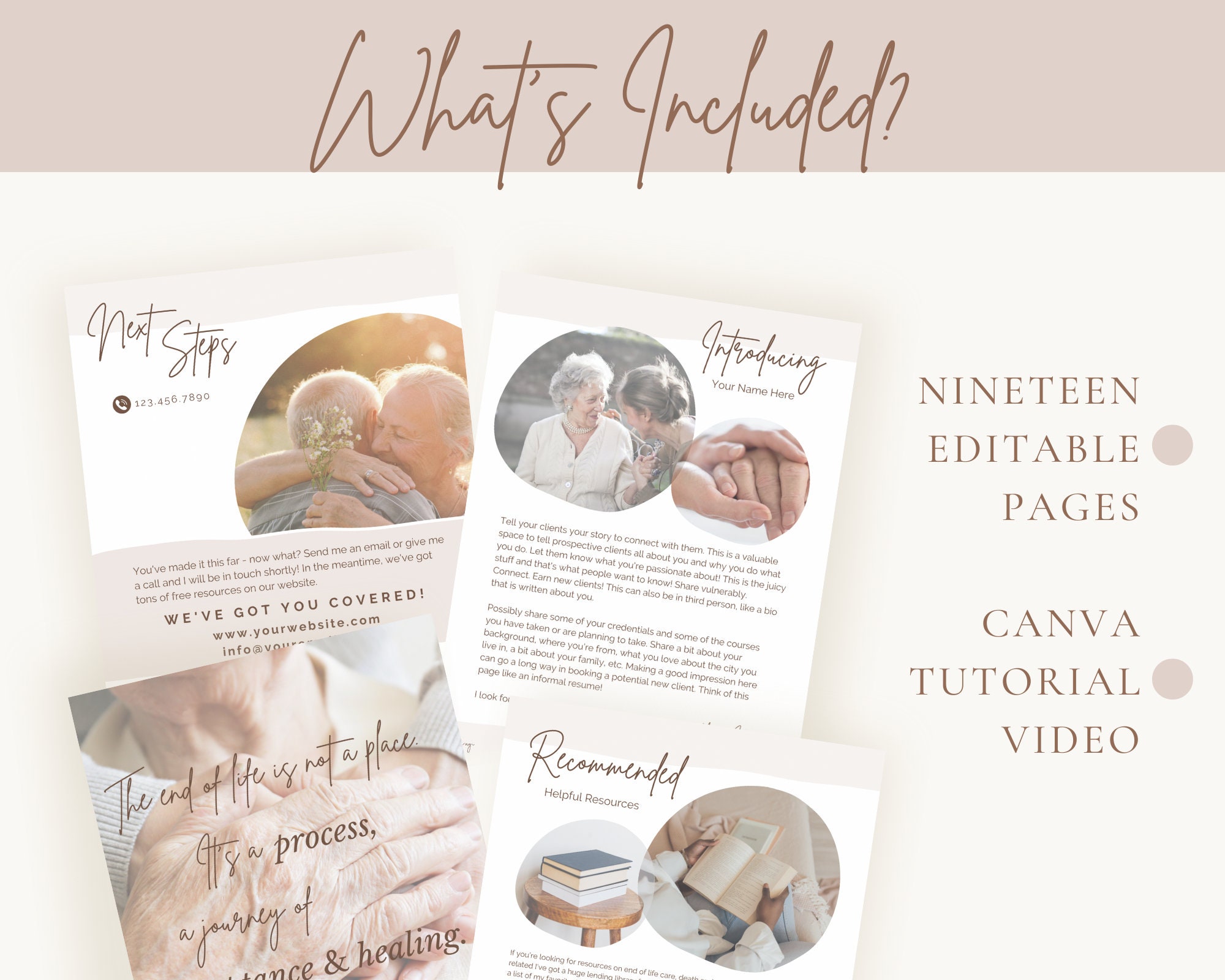 End of Life Doula Client Packet Information Booklet