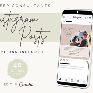 Consulente del sonno / Allenatore del sonno infantile / 40 modelli di post Instagram / Didascalie incluse / Download digitale istantaneo / Modifica in Canva
