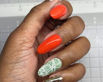 Set #235: Sunset Boulevard Round Medium Ready Made Press-ons