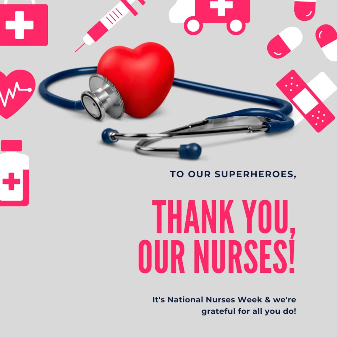 EDITABLE Nurses Appreciation Week Itinerary Poster National Nurse