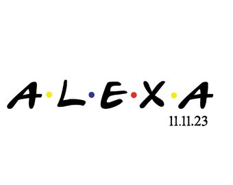 Customized Friends Bat Mitzvah Logo Show Girls Personalized TV Show theme Simple Minimalist Bar party favors invitations decor