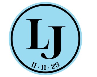 Customized Simple Monogram Bat Mitzvah Logo Girls Boys Personalized Simple Minimalist Modern Initials Bar party favors invitations decor