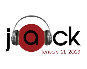 Customized Headphones Hip Hop Bar Mitzvah Logo, Boys Personalized Party Logo, Music Rap Rock theme for Bar Mitzvah party favors, decor