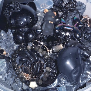 Cosmic Smoke / Galactic Haze / Dark Crystal Confetti Scoop: Black Obsidian Mystery Mix