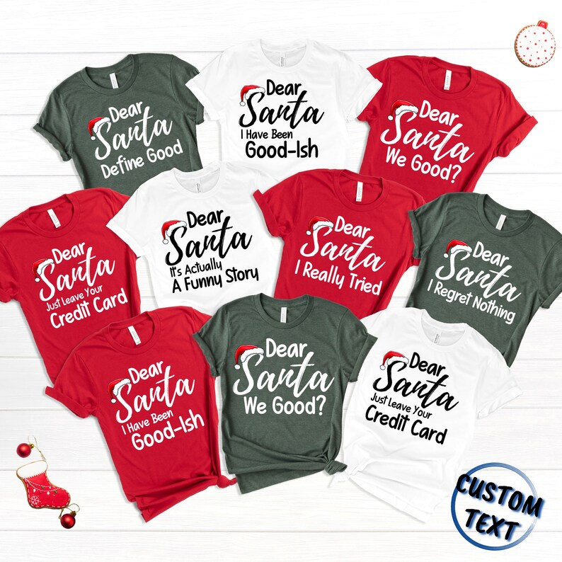Dear Santa Shirts Dear Santa Christmas Family Shirts Dear Etsy