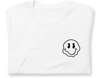 Take It Easy Smiley Face T-Shirt, Trippy Graphic Tee