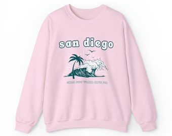 San Diego Crewneck Sweatshirt, California Bachelorette Trip Gift