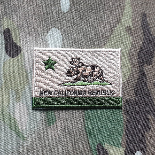 New California Republic Hook and Loop Patch Subdued