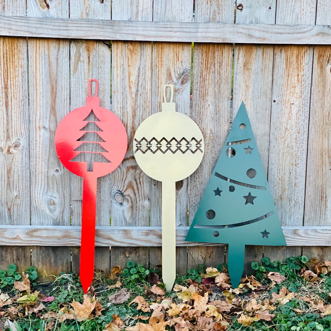 Christmas Yard Stakes, Christmas Yard Signs, Christmas Garden Decor