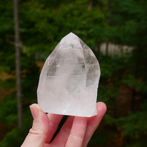 3″ Lemurian Quartz Thick Standing Point from Brazil 10.6 Oz