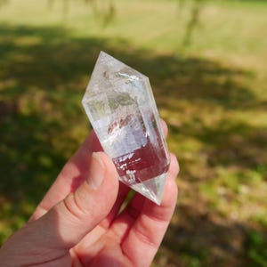 2.75″ Sparkling Clear Quartz Vogel with 24 sides from Brazil | Crystal Healing | Energy Tools 3 oz
