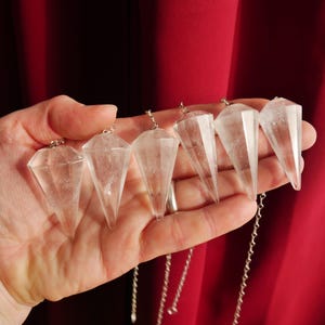 1.5" Clear Quartz Pendulums from Brazil – Choose Your Own!