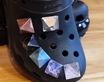 Crystal Spike Shoe Charms
