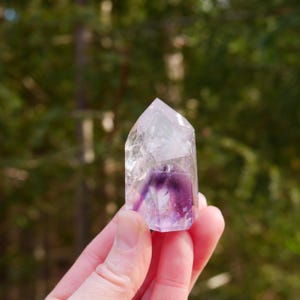 2″ Amazing High Quality Chevron Amethyst with Rainbows Polished Point from Brazil 2.2 oz
