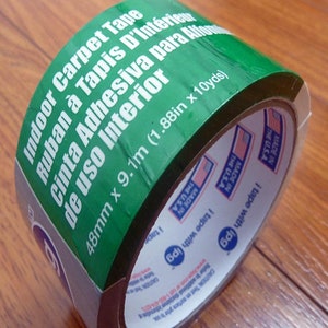 Natural Area Rugs IPG White Double-Sided Indoor Carpet Tape 1.88" X 10 Yards, plenty for a set of stair treads