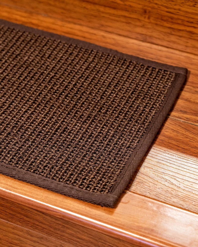 Divine Sisal Stair Treads, 100 Natural Carpet, Safer Stairs for Your