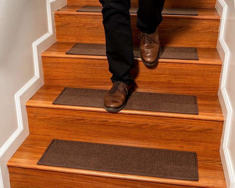 Divine Sisal Stair Treads, 100 Natural Carpet, Safer Stairs for Your