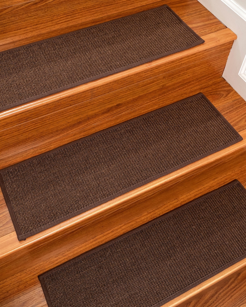 Divine Sisal Stair Treads, 100 Natural Carpet, Safer Stairs for Your