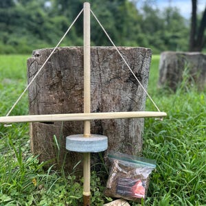 Handmade Pump Drill Friction Fire Starter Kit: Bushcraft Survival Tool