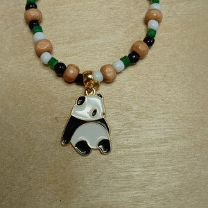 Panda Love Stretch Beaded Bracelet  Animal Lover   Name Bracelet