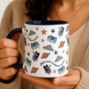 Tomorrowland Space Mountain Mickey Mouse Accent Coffee Mug immagine 3