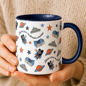 Tomorrowland Space Mountain Mickey Mouse Accent Coffee Mug immagine 1