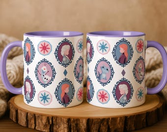 Frozen Anna Elsa Olaf Mug | Disney Princess Character Coffee Cup