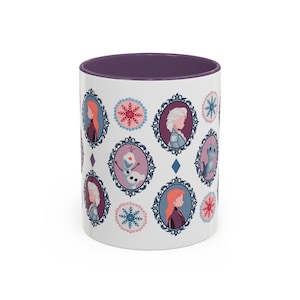 Frozen Anna Elsa Olaf Mug | Disney Princess Character Coffee Cup image 3