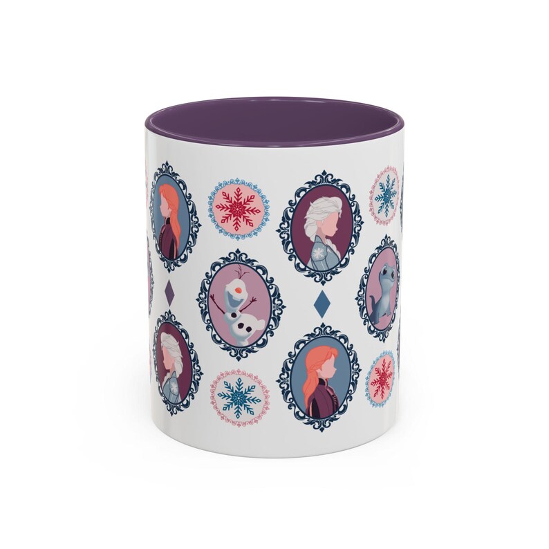 Frozen Anna Elsa Olaf Mug | Disney Princess Character Coffee Cup image 3